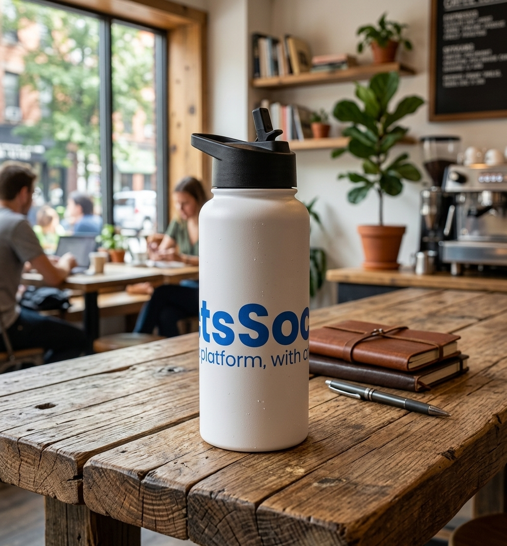 ActsSocial Stainless Steel Water Bottle with Straw Lid: Stay Hydrated with Purpose! 🚰✨