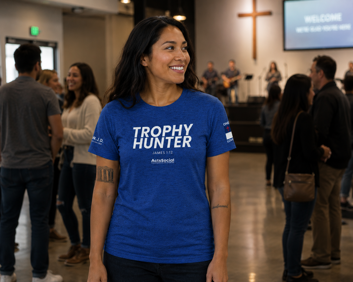 TROPHY HUNTER 🏆 | James 1:12  | ActsSocial Tee