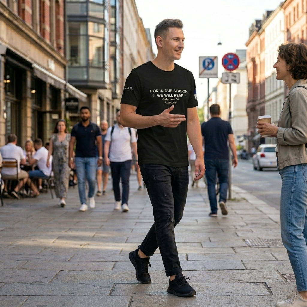 “The Harvest Is Coming” – In Due Season We Will Reap – Galatians 6:9 – ActsSocial Premium Unisex Tee